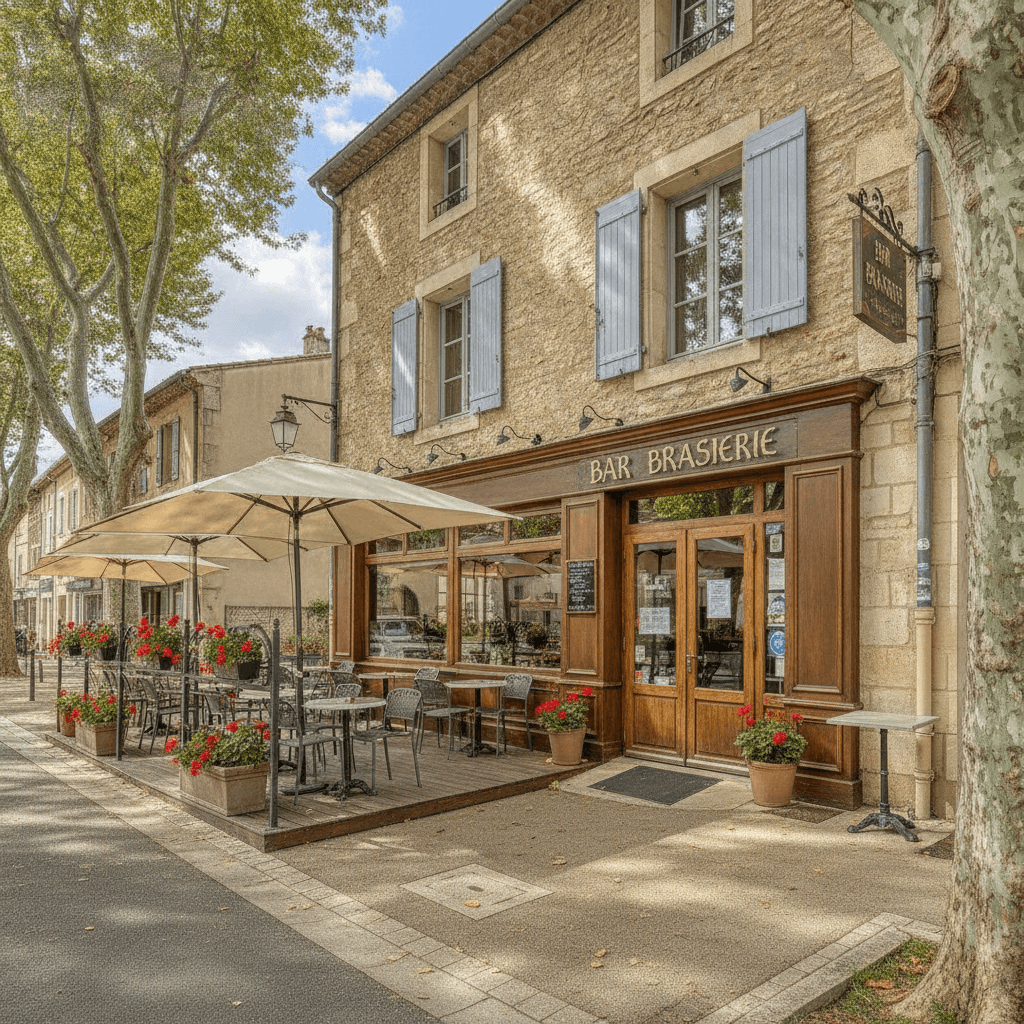 Bar-brasserie 90m² à Cuers : terrasse - licence IV - Image 1