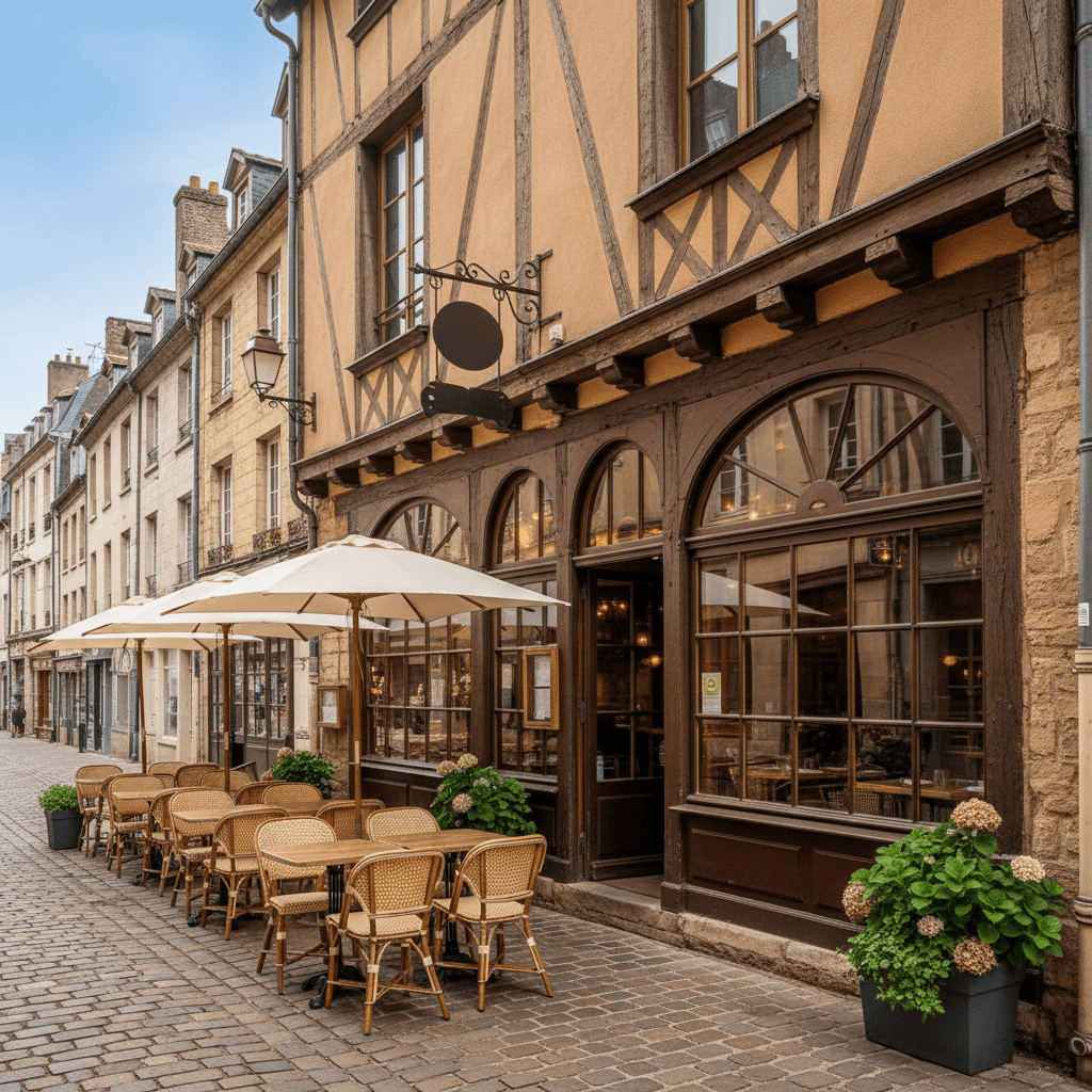 Restaurant 100m² à Rouen : terrasse - extraction