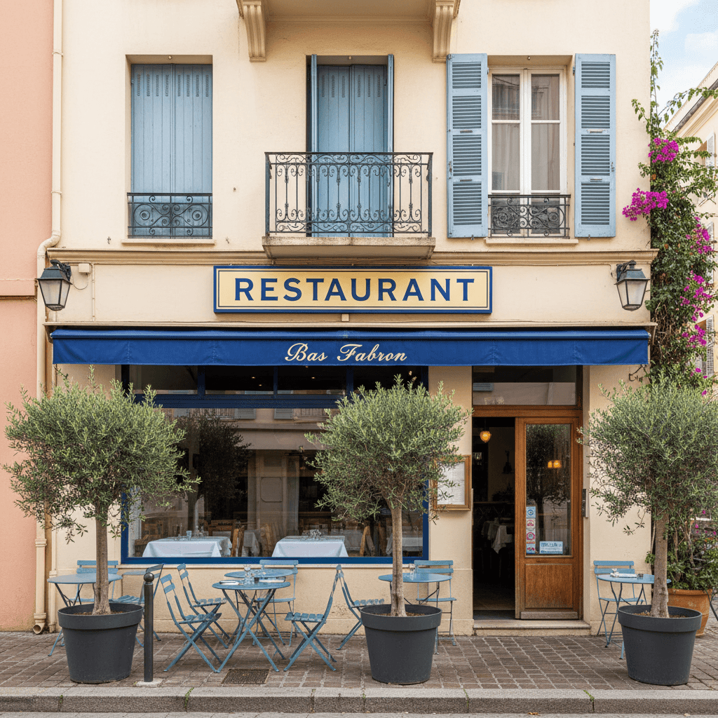 Restaurant 35m² à Nice : terrasse - licence IV