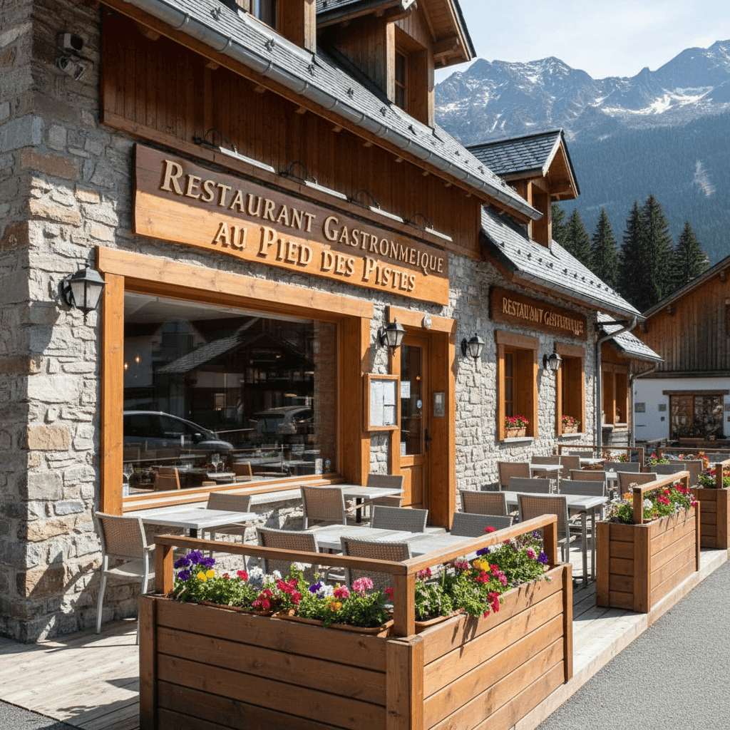 Restaurant 45m² à Autrans-Méaudre En Vercors : terrasse - extraction - Image 1