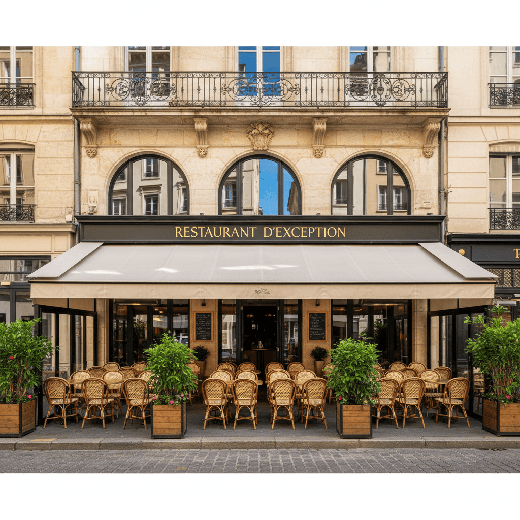 Restaurant à Lyon : terrasse - extraction - Image 1