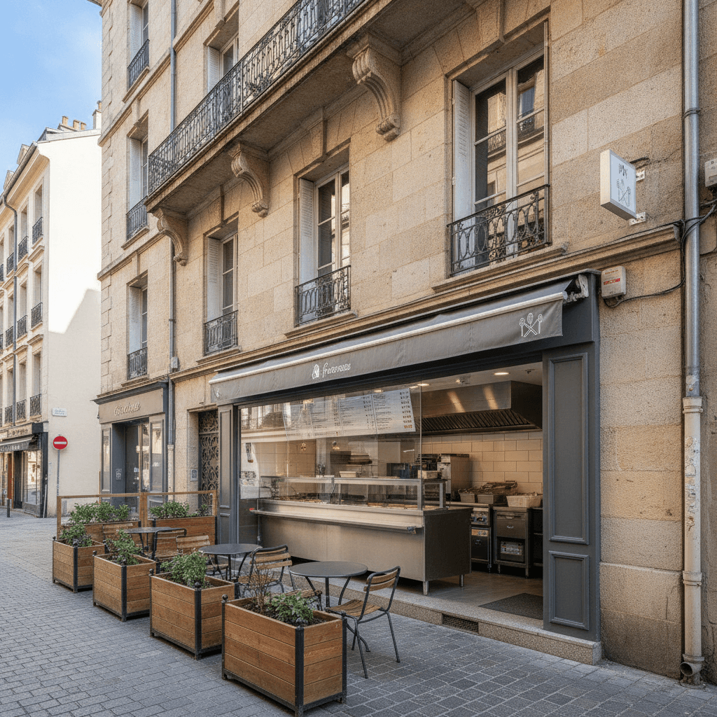 Fast-food 65m² à Grenoble : licence IV - cuisine équipée