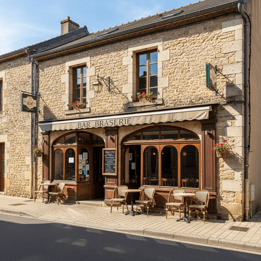 Bar-brasserie 430m² à Lauzerte : terrasse - licence IV - Image 1
