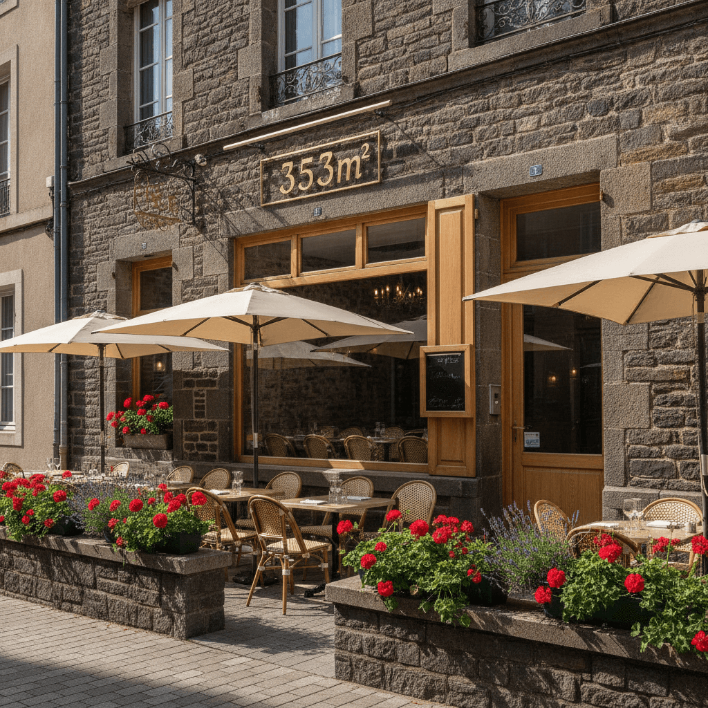 Restaurant 353m² à Clermont-Ferrand : terrasse - licence IV