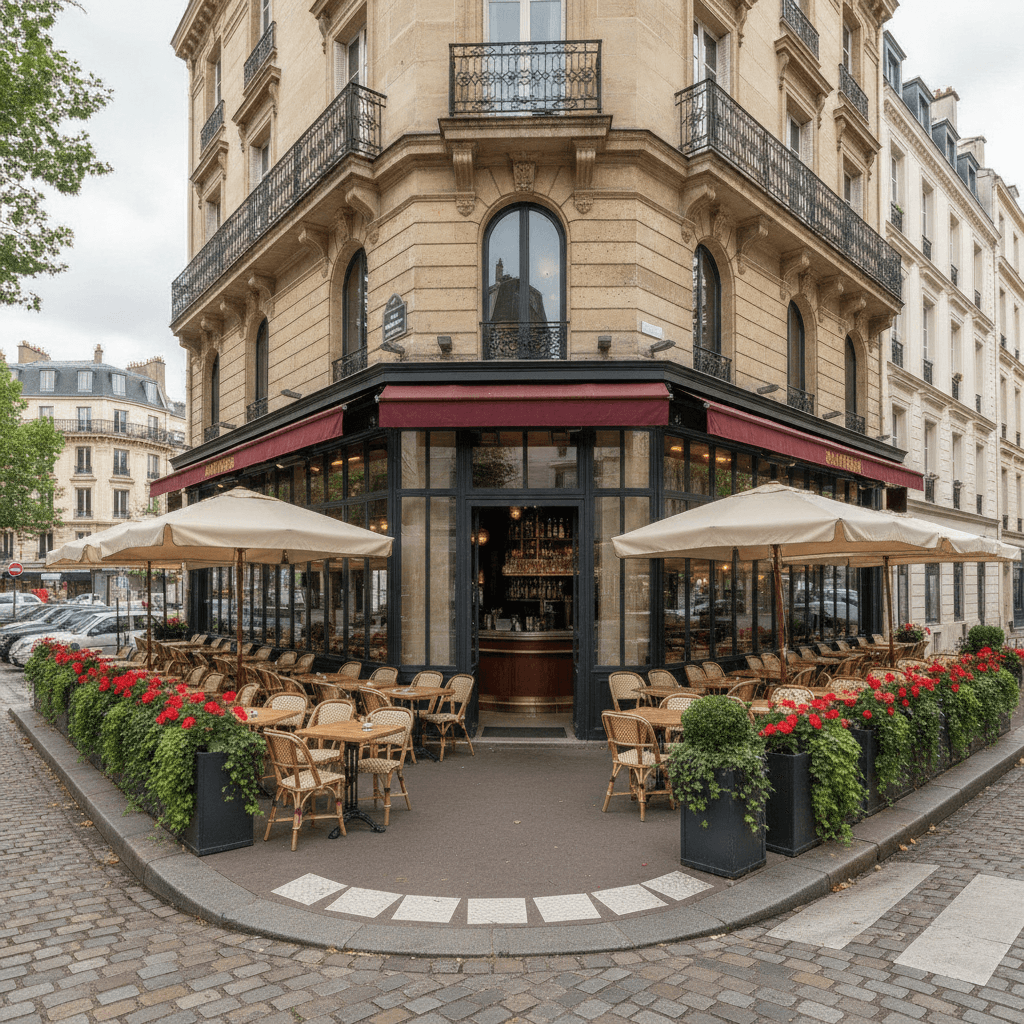 Restaurant 90 couverts à Levallois-Perret : terrasse - extraction - Image 1