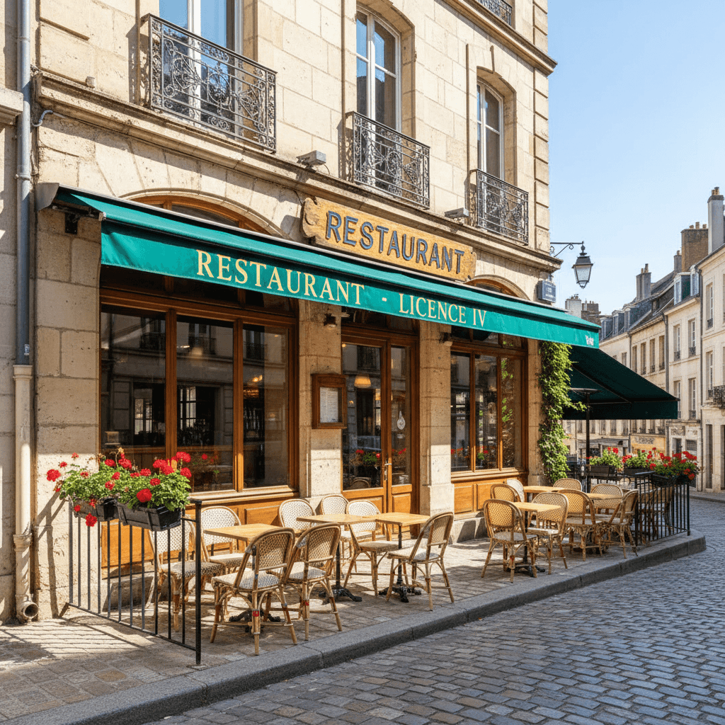 Restaurant 40 couverts à Nancy : terrasse - licence IV