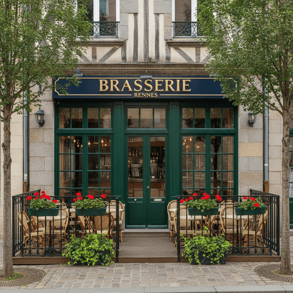 Bar-brasserie 32m² à Rennes : terrasse - licence IV