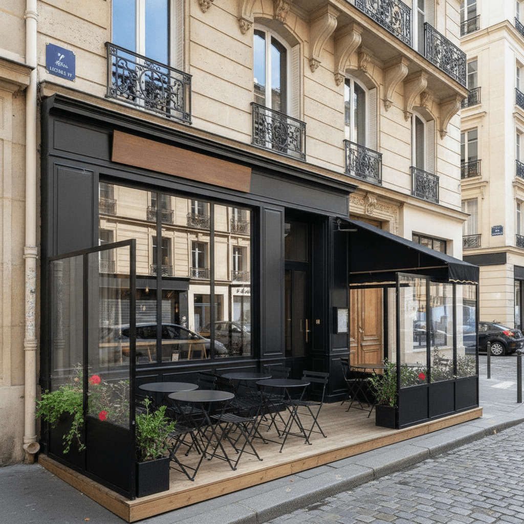 Dark kitchen 20 couverts à Paris : terrasse - licence IV - Image 1