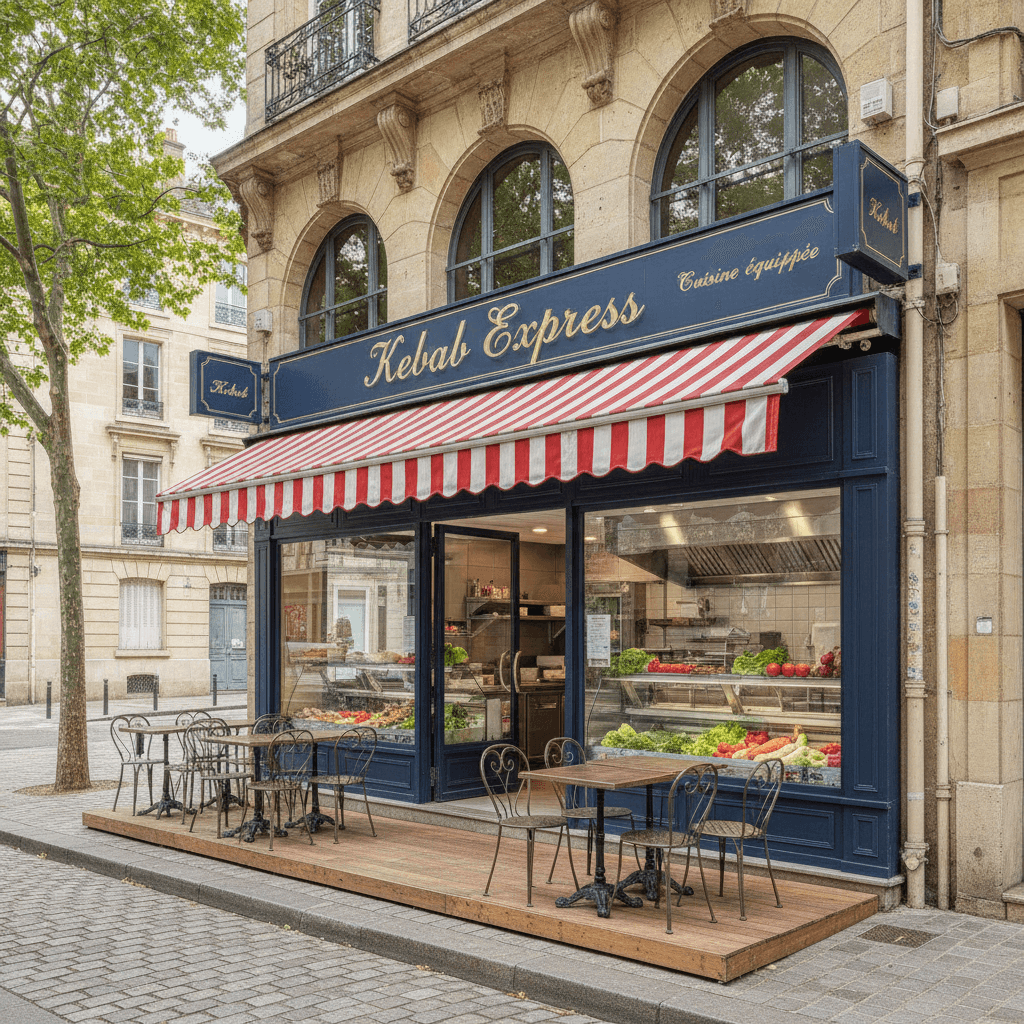 Fast-food à Bordeaux : cuisine équipée