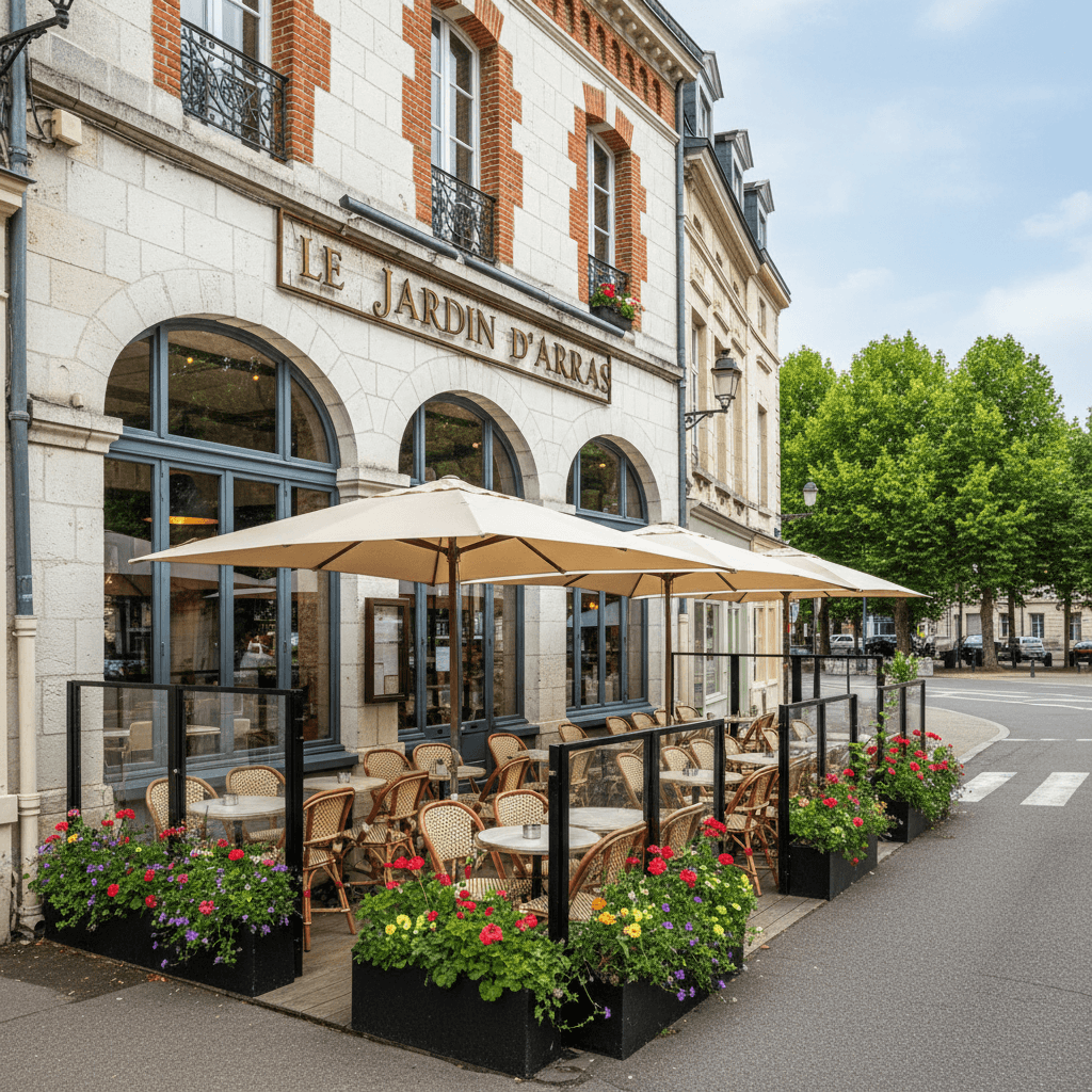 Restaurant 480m² à Arras : terrasse - extraction - Image 1
