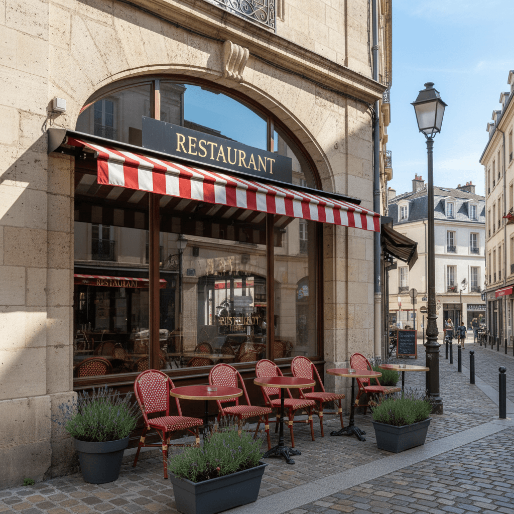 Restaurant à Clermont-Ferrand : terrasse - extraction