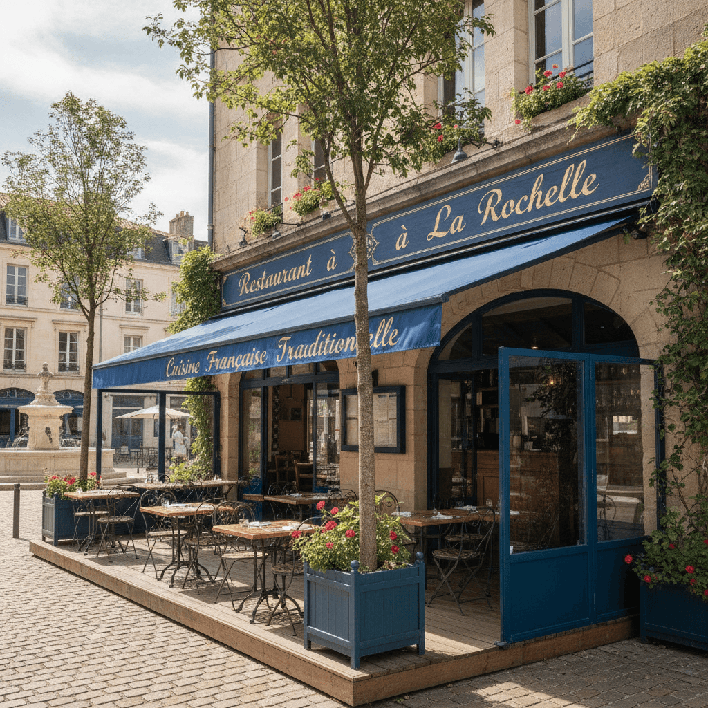 Restaurant à La Rochelle : terrasse - Image 1