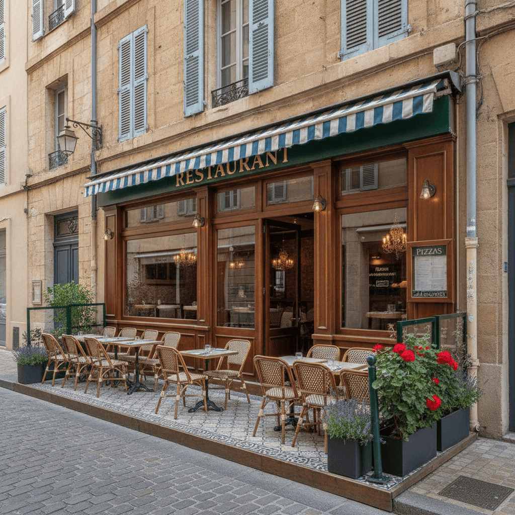 Restaurant 170m² à Marseille : terrasse - licence IV