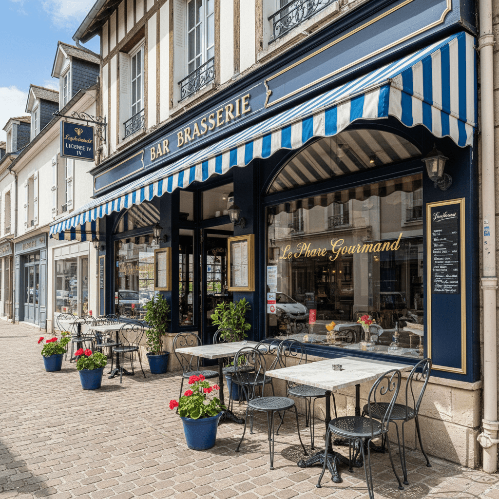 Bar-brasserie à Trouville-Sur-Mer : terrasse - licence IV - Image 1