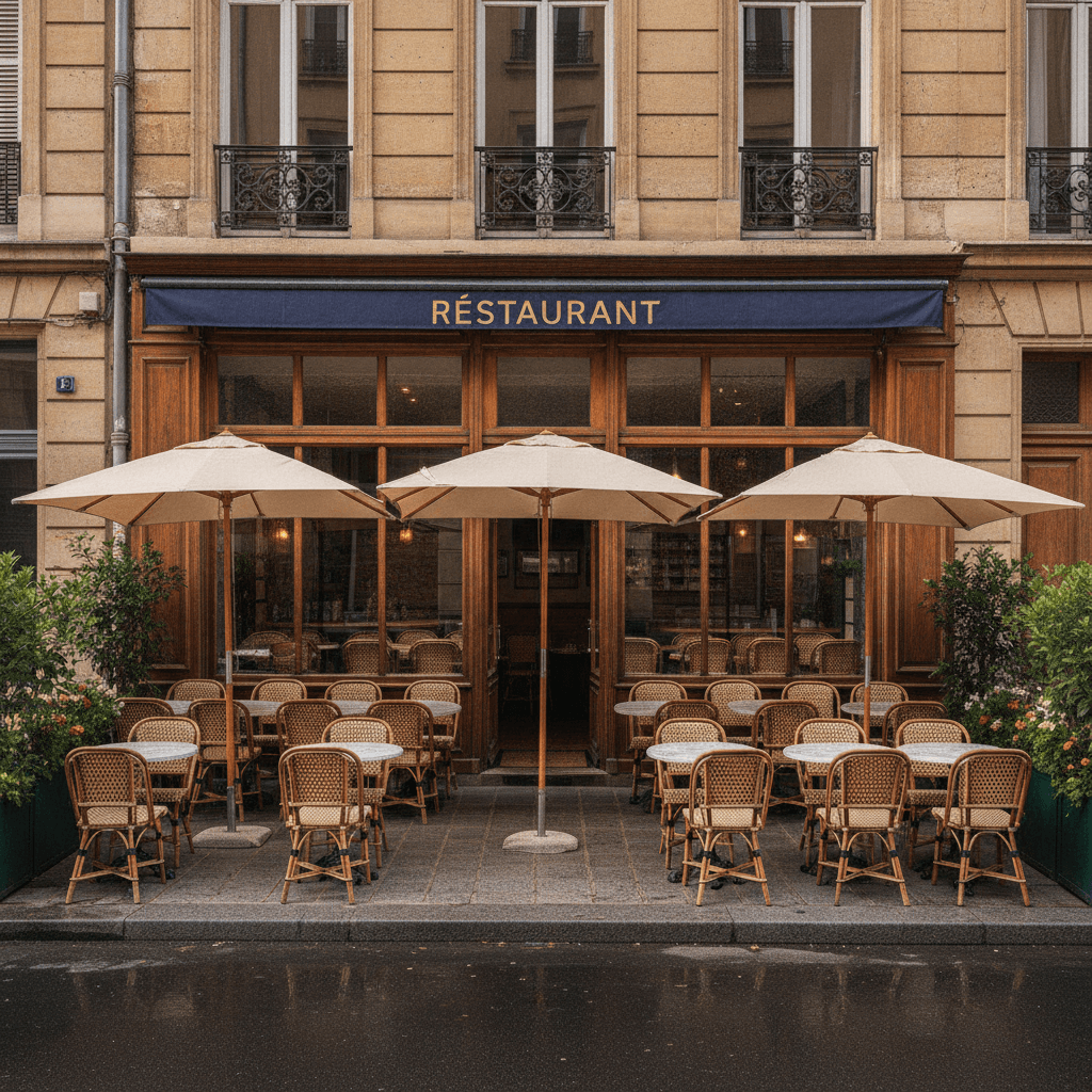 Restaurant 130m² à Lyon : terrasse - licence IV