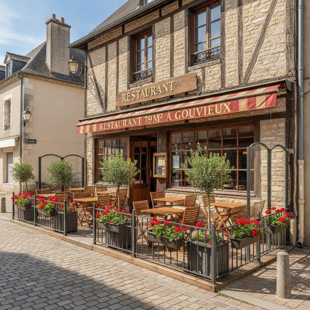 Restaurant 79m² à Gouvieux : terrasse - cuisine équipée - Image 1