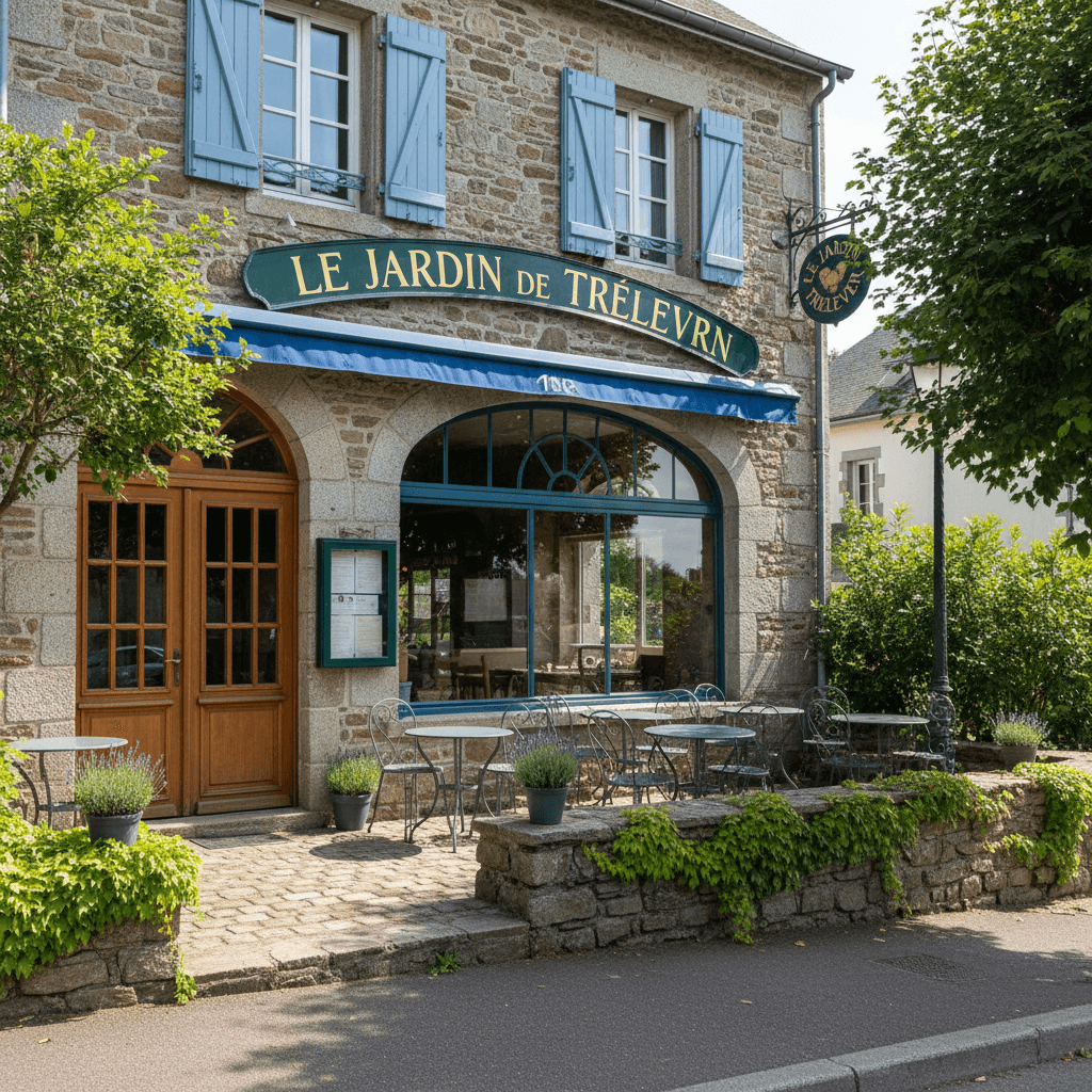 Restaurant 240m² à Trélévern : terrasse - licence IV - Image 1
