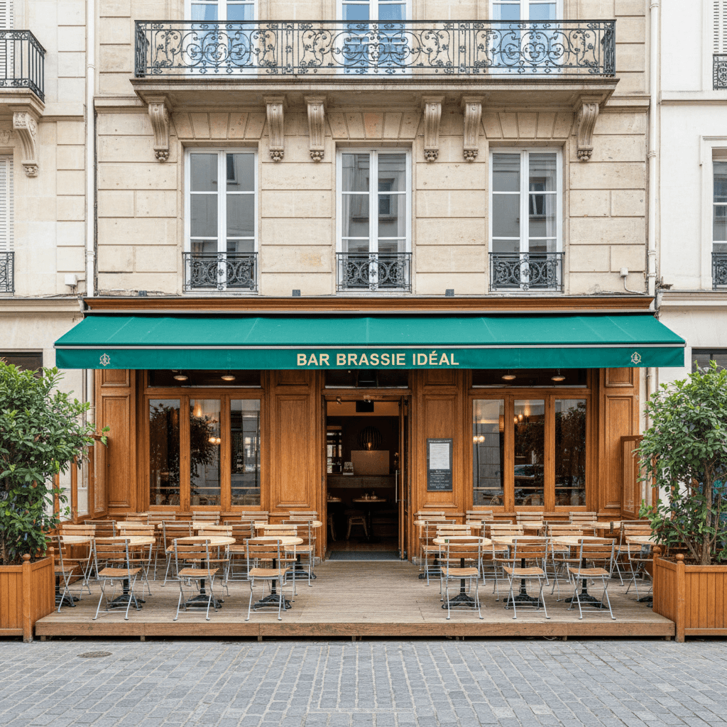 Bar-brasserie 150m² à Nantes : terrasse - licence IV