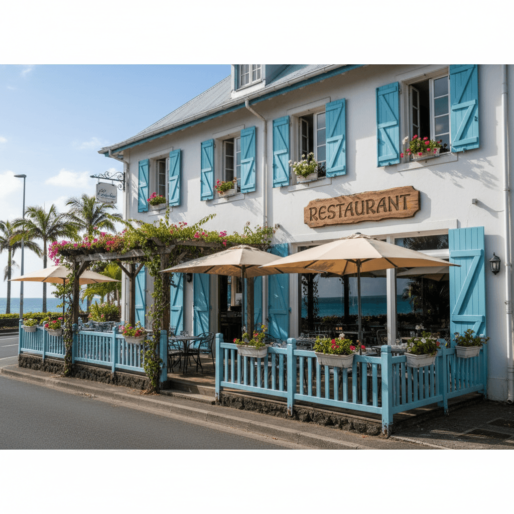 Restaurant à Saint-Leu : terrasse - licence IV - Image 1