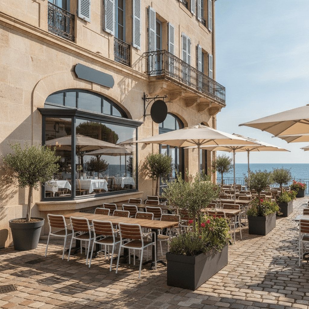 Restaurant 100m² à Toulon : terrasse - licence IV
