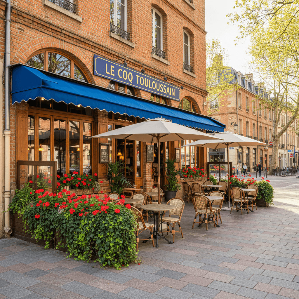 Restaurant 62m² à Toulouse : terrasse - extraction - Image 1
