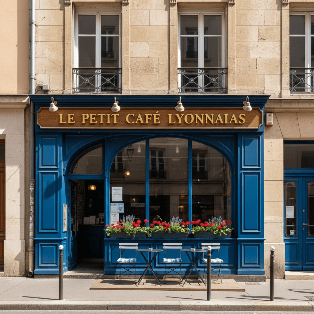 Snack 73m² à Lyon : terrasse