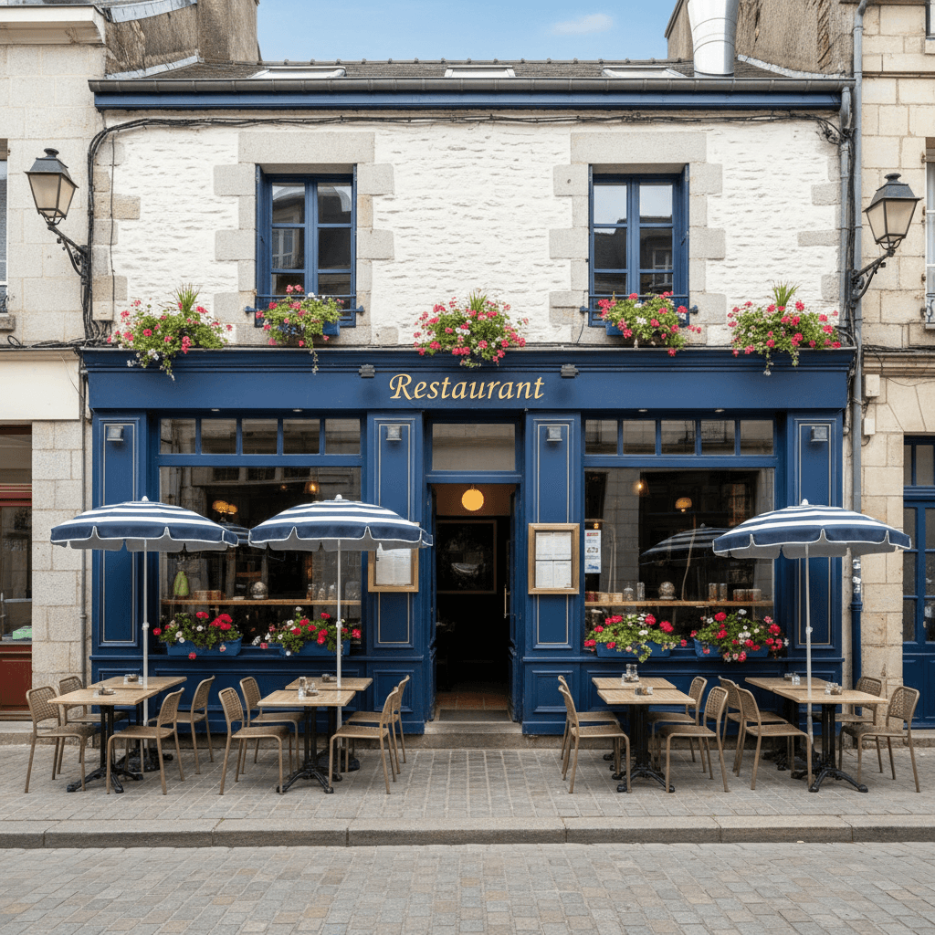 Restaurant 75m² à Rennes : terrasse - extraction
