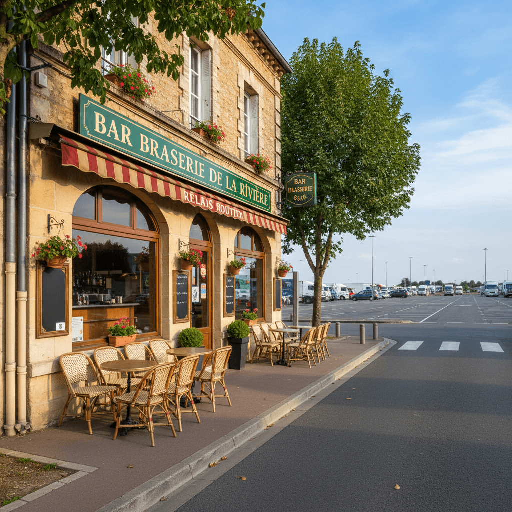 Bar-brasserie 250m² à Tourville-La-Rivière : terrasse - licence IV - Image 1