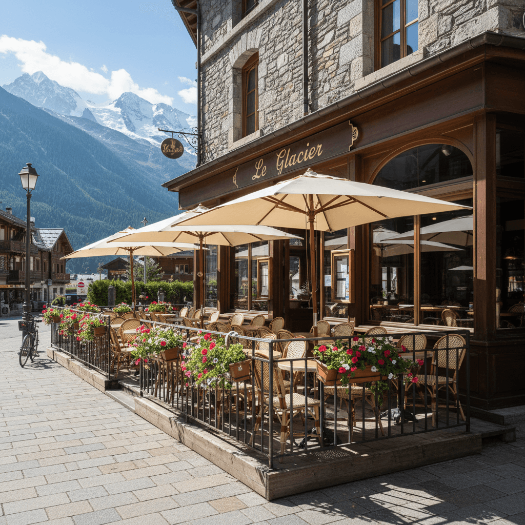 Bar-brasserie 380m² à Chamonix-Mont-Blanc : terrasse - licence IV - Image 1