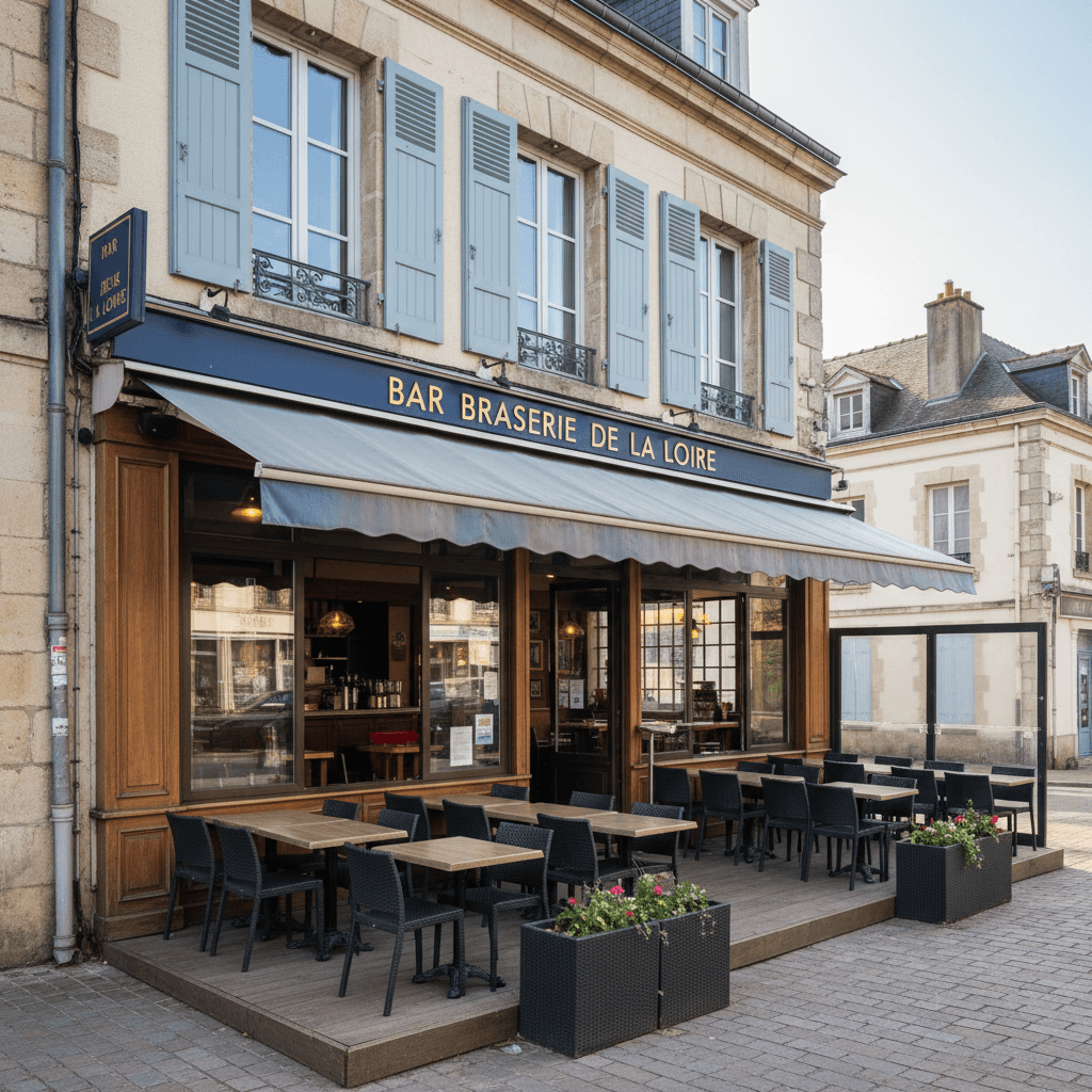 Bar-brasserie 228m² à Nantes : terrasse - licence IV - Image 1