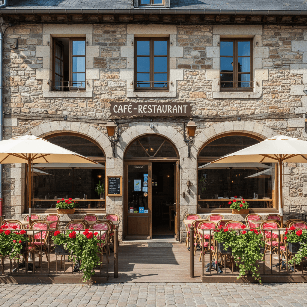 Restaurant 400m² à Sainte-Colombe-Sur-L'Hers : terrasse - licence IV - Image 1