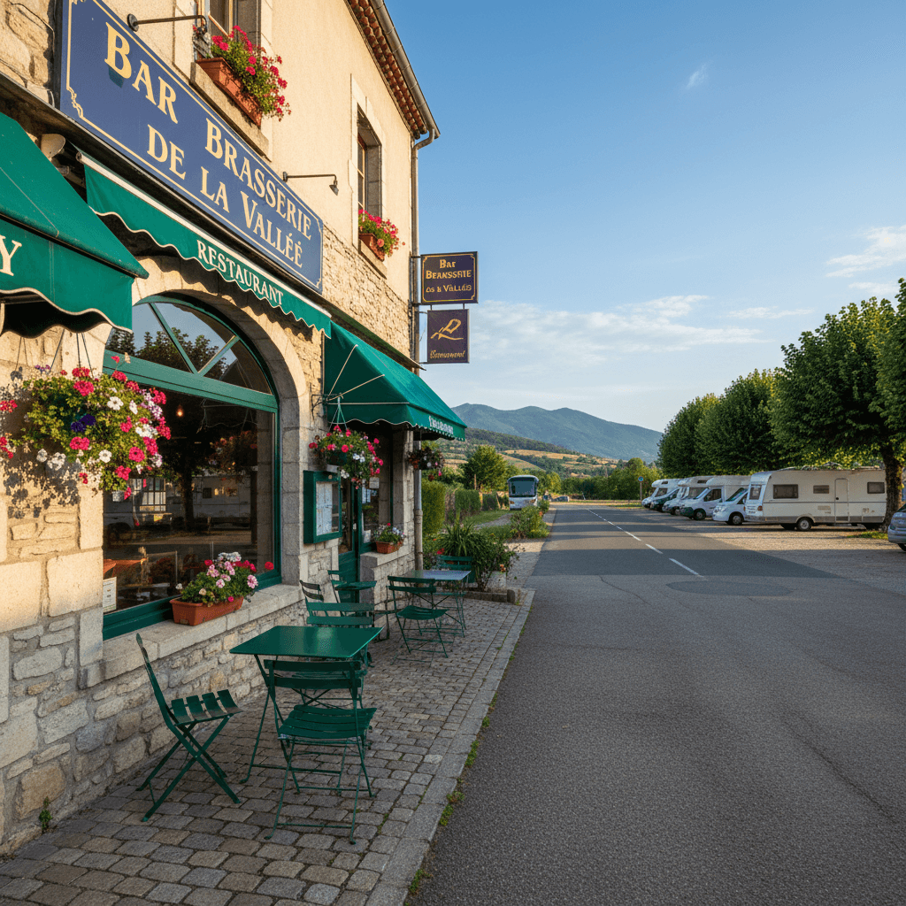 Bar-brasserie 190m² à Vercheny : terrasse - licence IV - Image 1