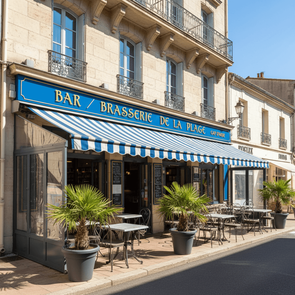 Bar-brasserie 750m² à Agde : terrasse - licence IV - Image 1