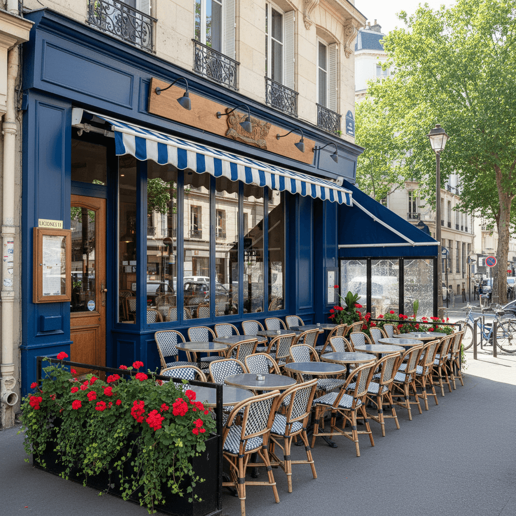 Restaurant 48 couverts à Suresnes : terrasse - extraction - Image 1