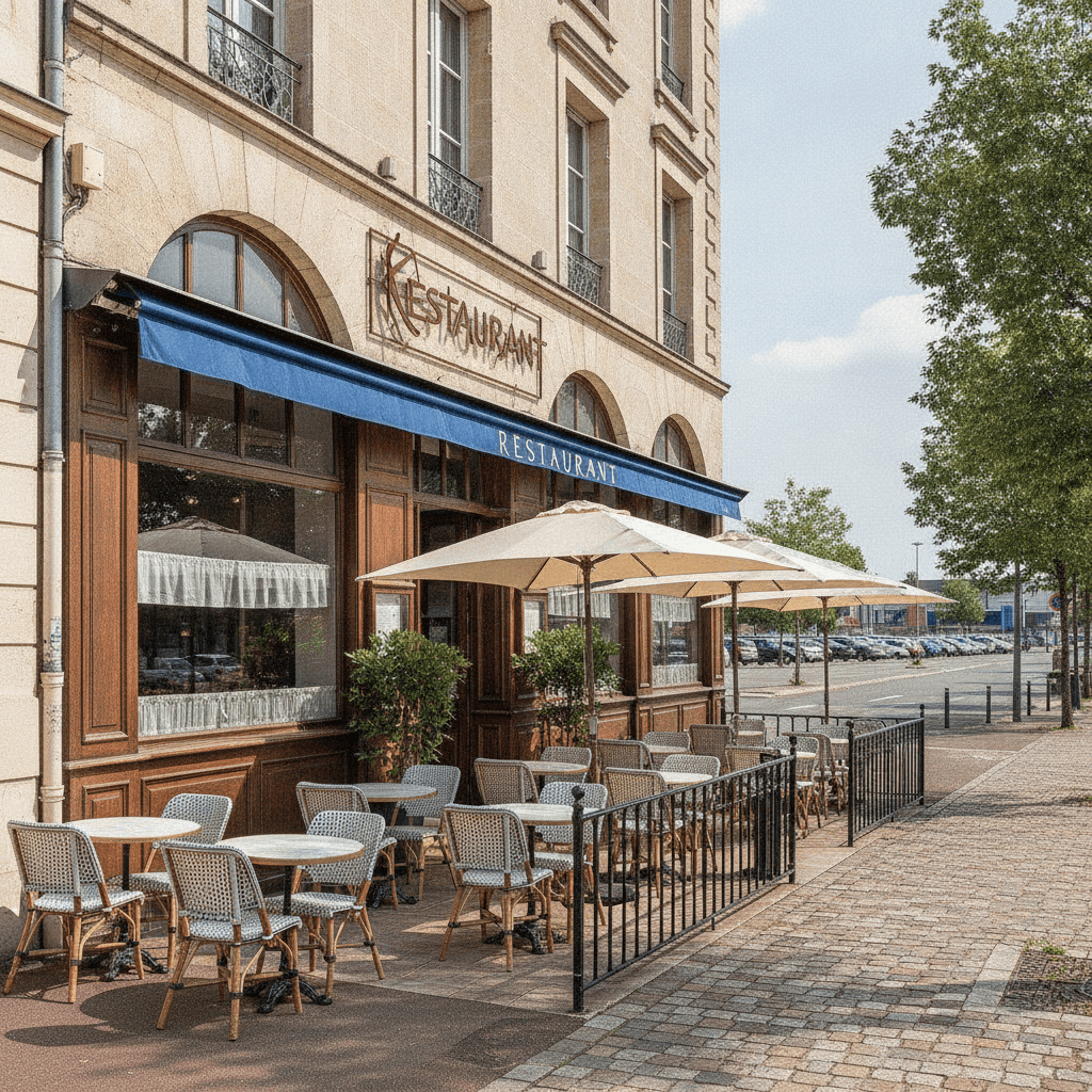 Restaurant 140 couverts à Persan : terrasse - licence IV en liquidation judiciaire - Image 1