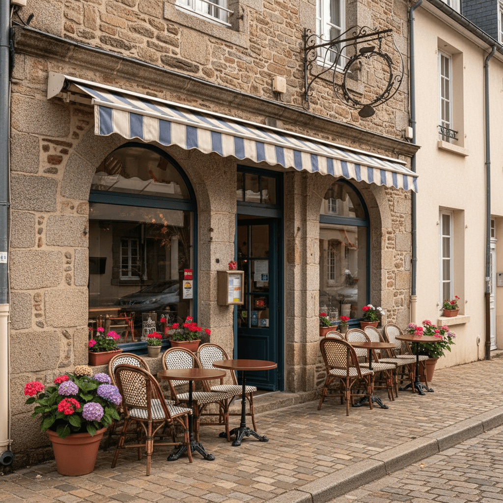 Restaurant à Quimper : terrasse - Image 1