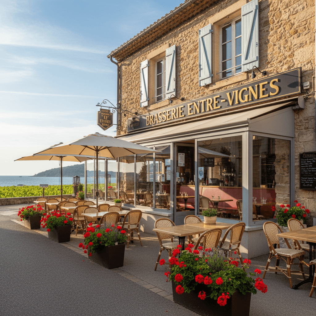 Bar-brasserie à Entre-Vignes : terrasse - licence IV - Image 1