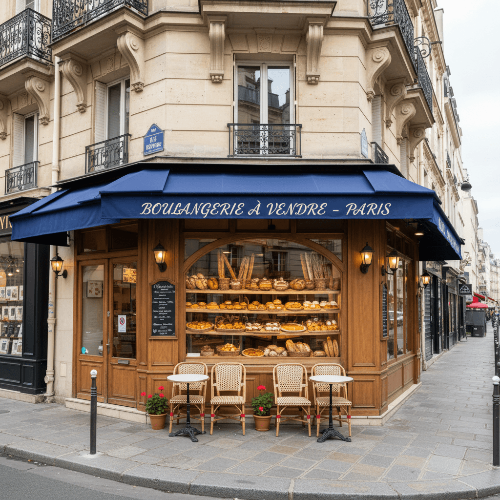 Boulangerie à vendre dans le quartier animé de Paris