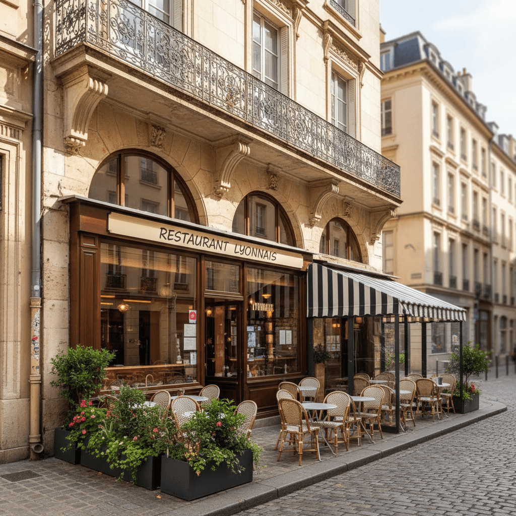 Restaurant 60m² à Lyon : terrasse - extraction - Image 1