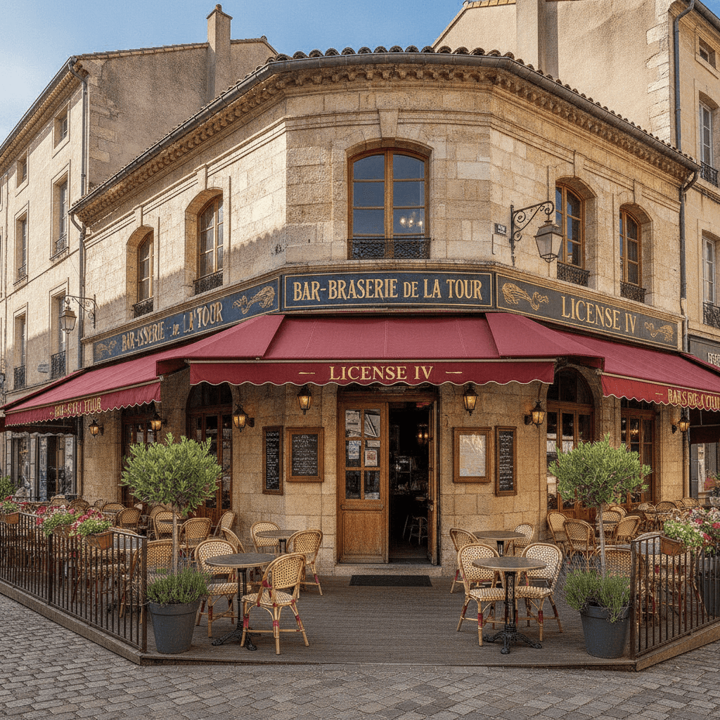 Bar-brasserie à Avignon : terrasse - licence IV - Image 1