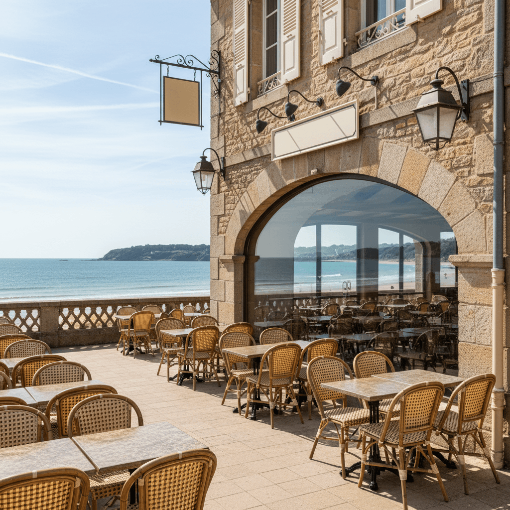Restaurant à Quimper : terrasse - licence IV - Image 1