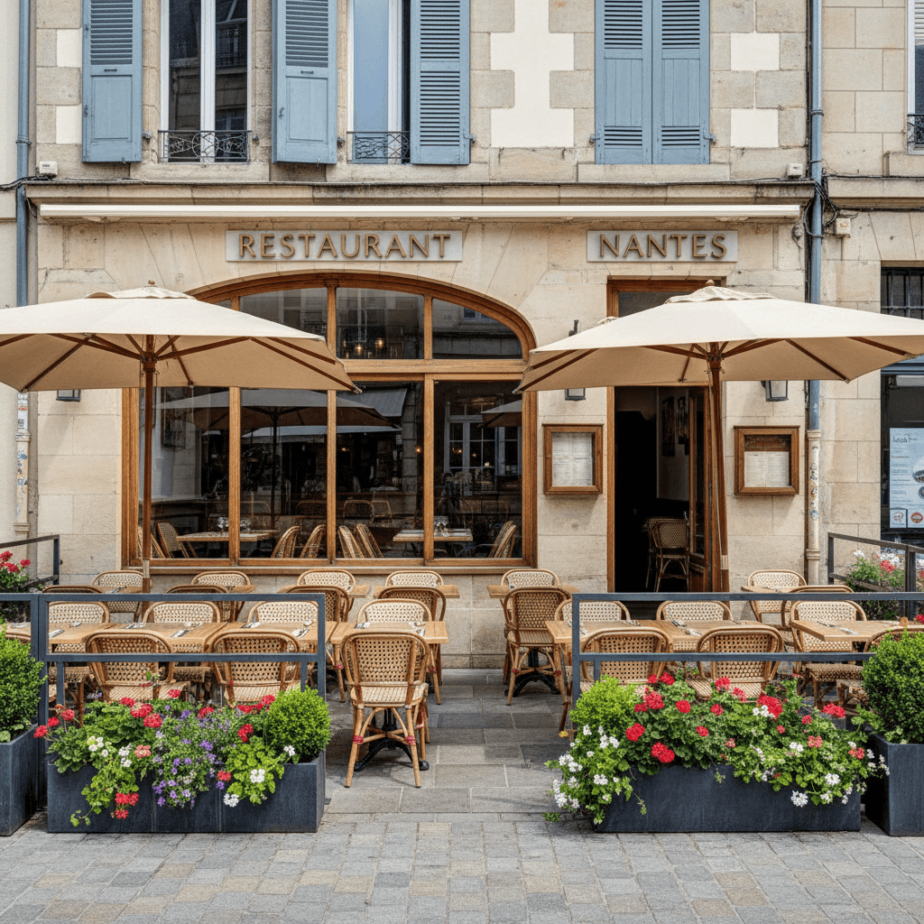 Restaurant 80m² à Nantes : terrasse - licence IV - Image 1