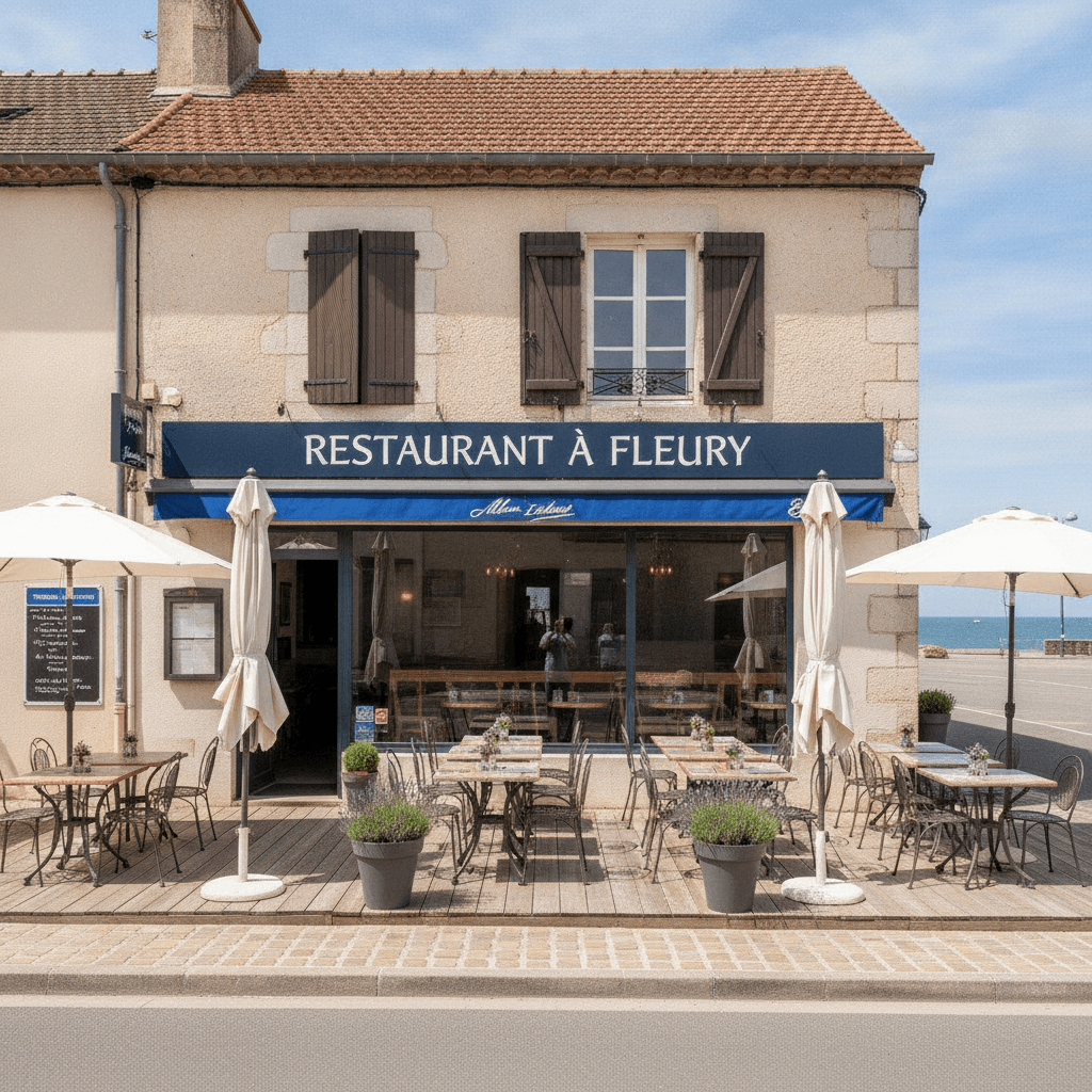 Restaurant à Fleury : terrasse - extraction - Image 1
