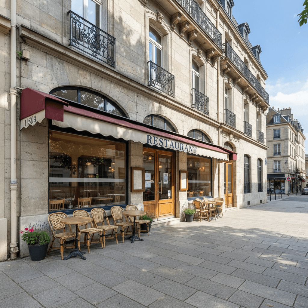 Restaurant 10 couverts à Vincennes : terrasse - extraction - Image 1