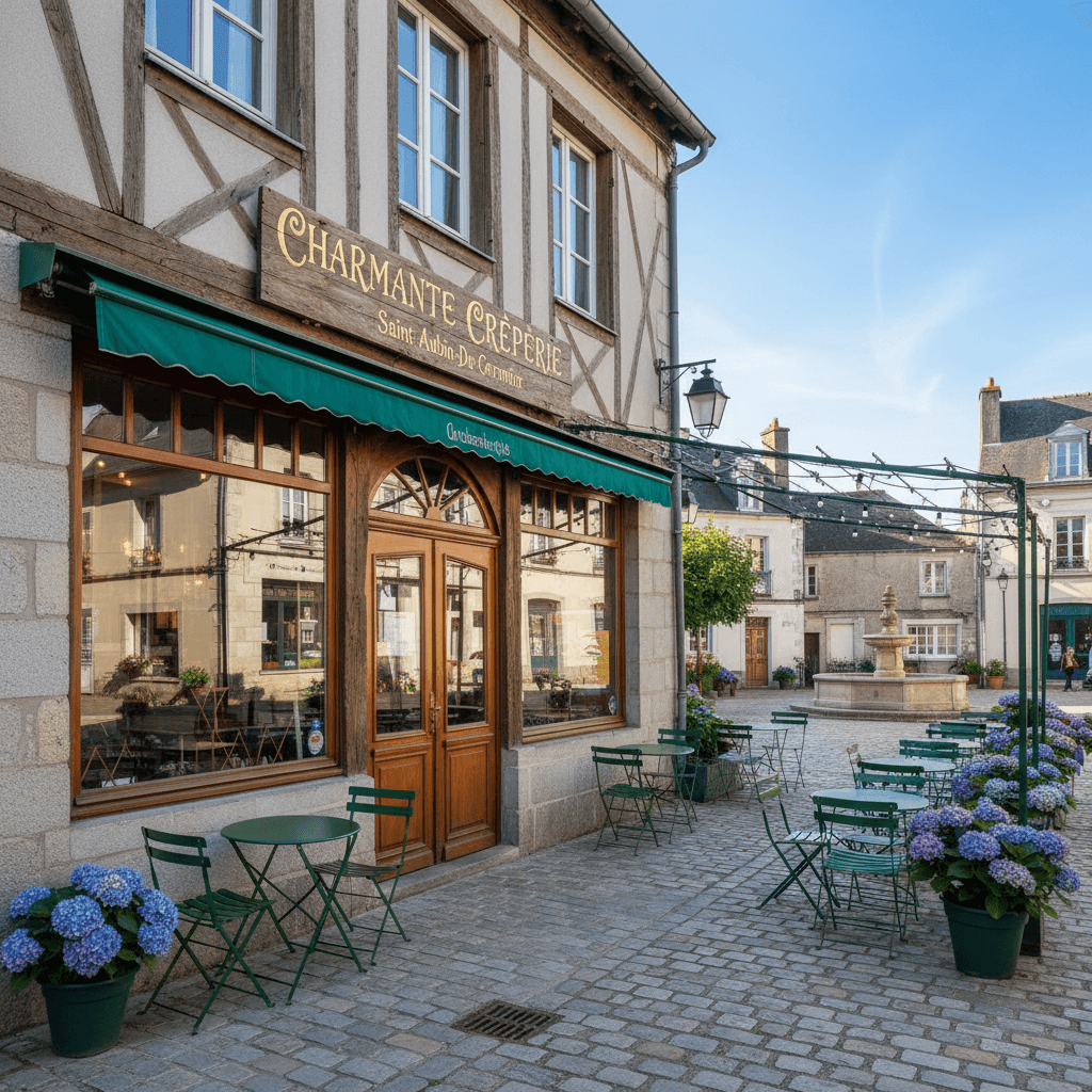 Restaurant 80m² à Saint-Aubin-Du-Cormier : terrasse - Image 1