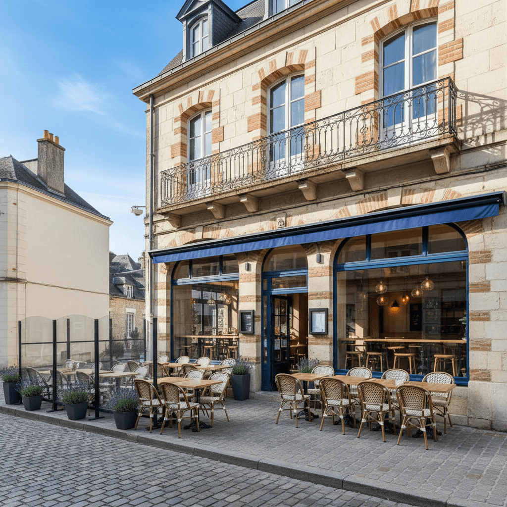 Restaurant 80m² à Arras : terrasse - extraction - Image 1