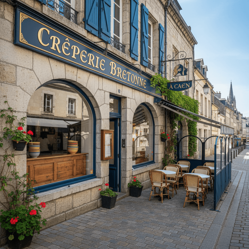 Restaurant 97m² à Caen : terrasse - cuisine équipée - Image 1