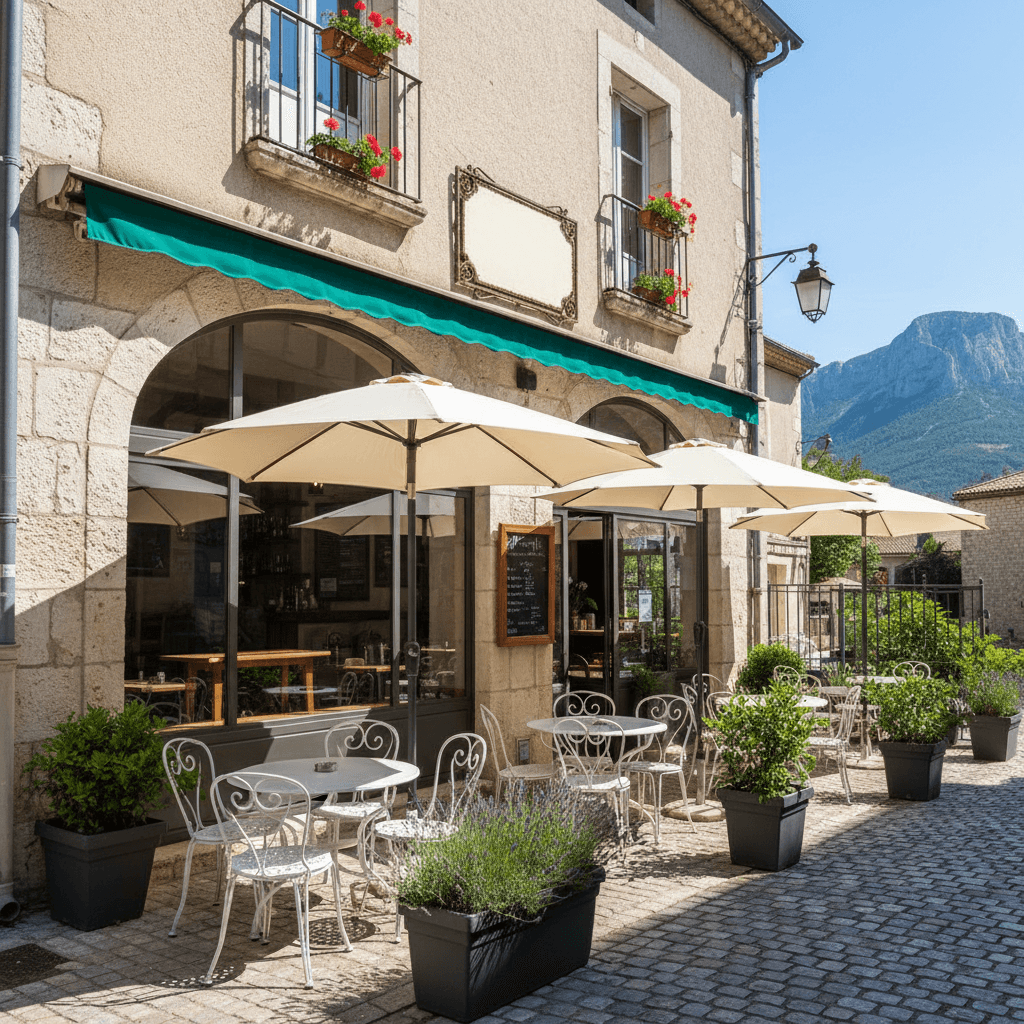 Bar-brasserie 160m² à Castellane : terrasse - licence IV - Image 1