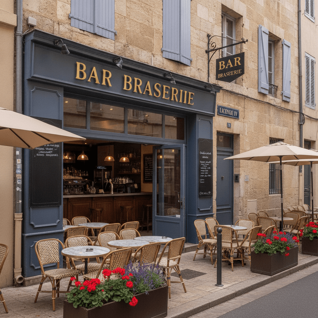 Bar-brasserie à Avignon : terrasse - licence IV - Image 1