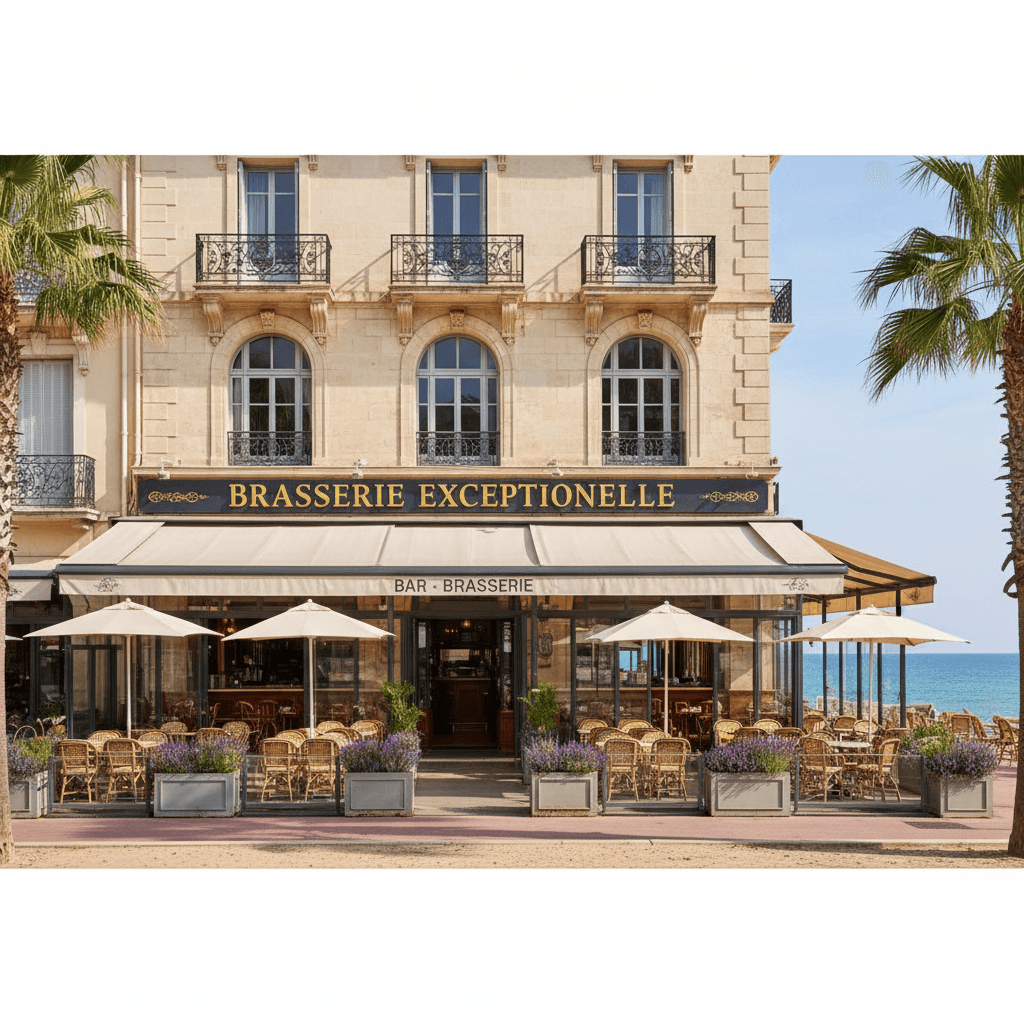 Bar-brasserie 500m² à Fréjus : terrasse - licence IV - Image 1